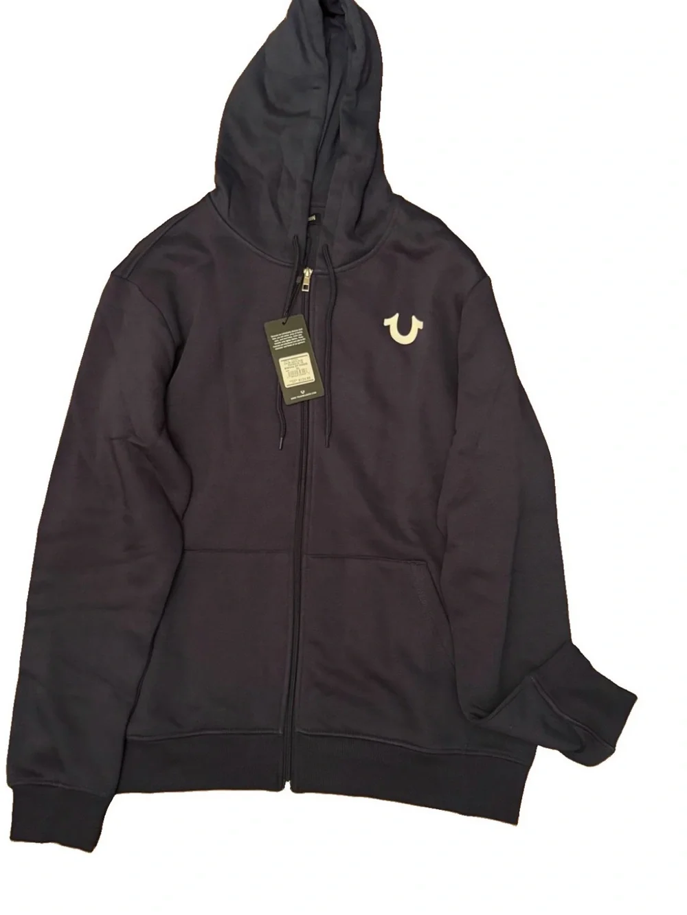 True Religion Men's Zip-Up Hoodie Size XL